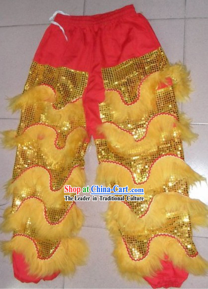 Long Wool Lion Dance Pants