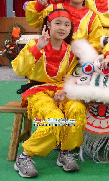 Traditional Chinese Lion Dance and Dragon Dance Suit