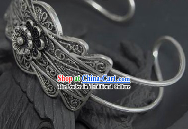 Large Miao Silver Bracelet