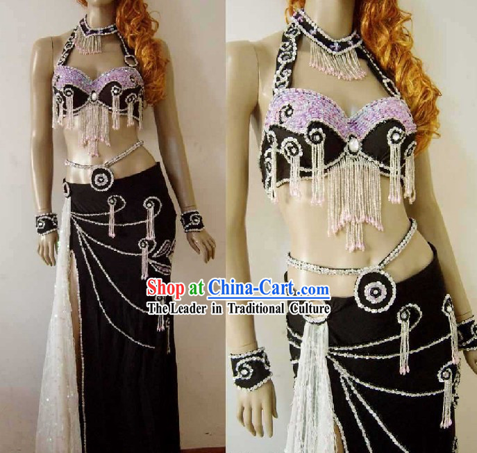 Professional Dancer Belly Dance Costumes Complete Set