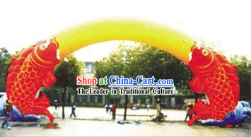 Chinese New Year Celebration Inflatable Fishes Arch