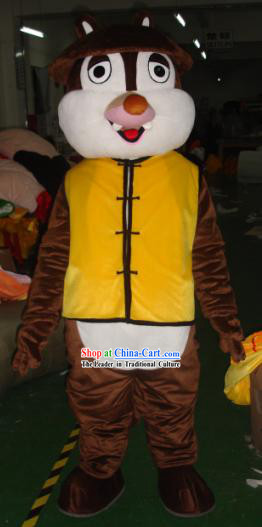 Chinese Uniform Squirrel Mascot Costumes Complete Set