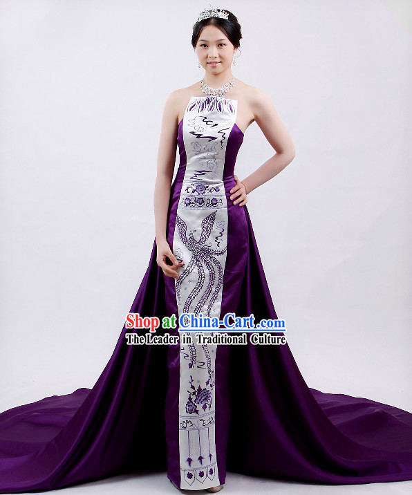 Chinese Traditional Phoenix Evening Dress