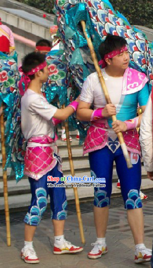 Chinese Traditional Dragon Dance Uniform Set