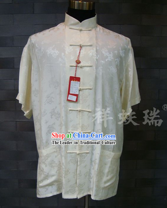 Rui Fu Xiang Silk Dragon Tang Shirt for Men