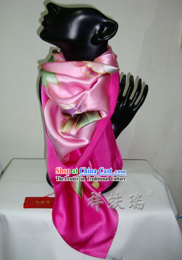 Chinese Rui Fu Xiang Silk Scarf for Women