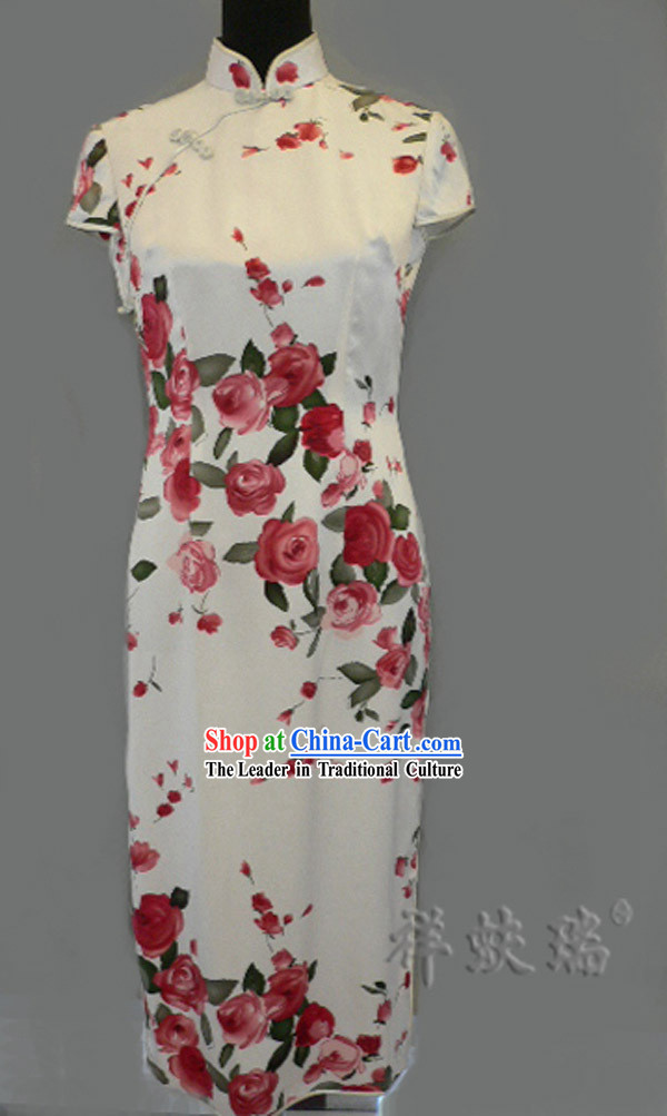 Beijing Rui Fu Xiang Silk Red Chi-pao for Women