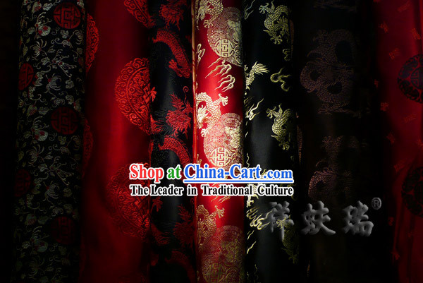 Traditional Chinese Beijing Rui Fu Xiang Silk Fabric