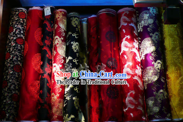 Traditional Chinese Beijing Rui Fu Xiang Silk Fabric