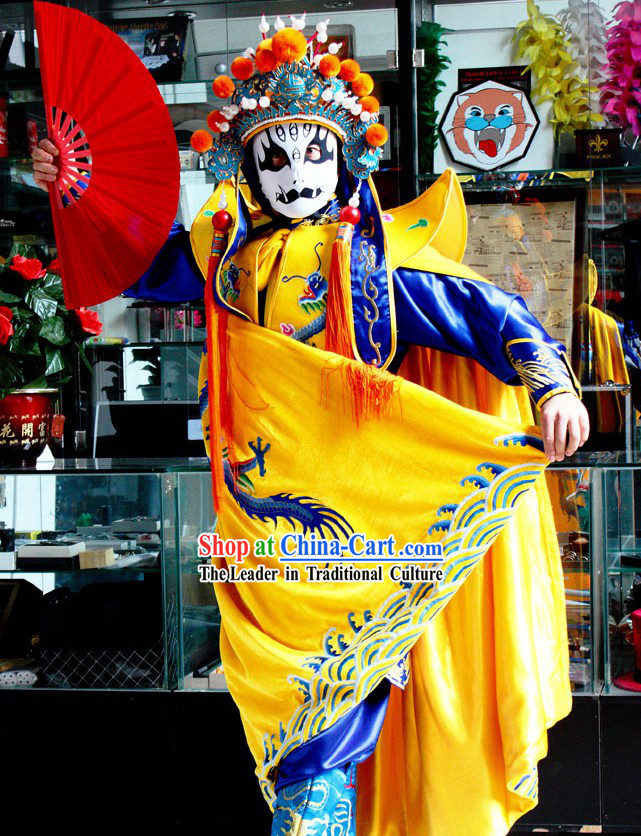 Chinese Sichuan Opera Mask Changing Costumes Hat Eight Masks Music CD and Teaching DVD Ccomplete Set