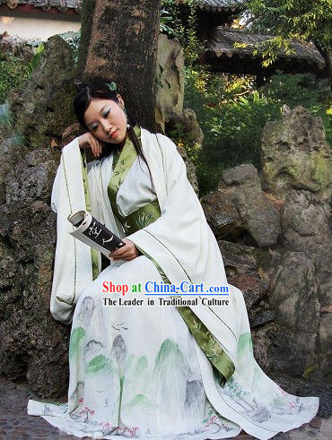 Hand Painted Zhiju Garment Informal Wear Clothing Full Set