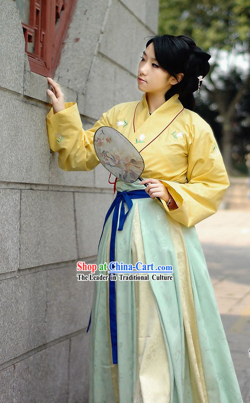 Ancient Chinese Handmaiden Costumes Full Set