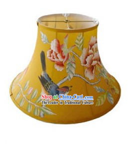 Traditional Chinese Hand Painted Silk Lampshade