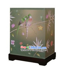 Chinese Classical Hand Painted Silk Floor Lantern