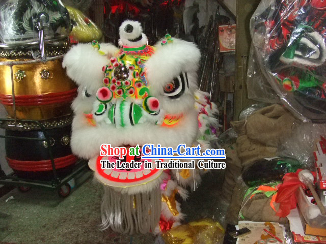 Spring Festival Celebration LUMINOUS Competition and Performance Lion Dance Costume Complete Set