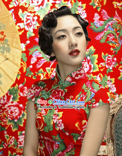 Chinese As You Wish Lucky Wedding Cheongsam Qipao