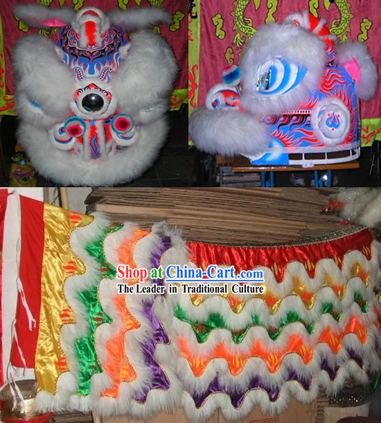 Chinese Luminous Lion Dancing Costume Complete Set