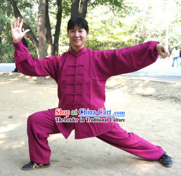 Traditional Chinese Mandarin Martial Arts Cotton Dress Set