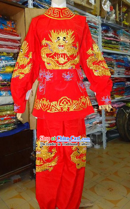 Ancient Chinese Dragon Dancer Uniform