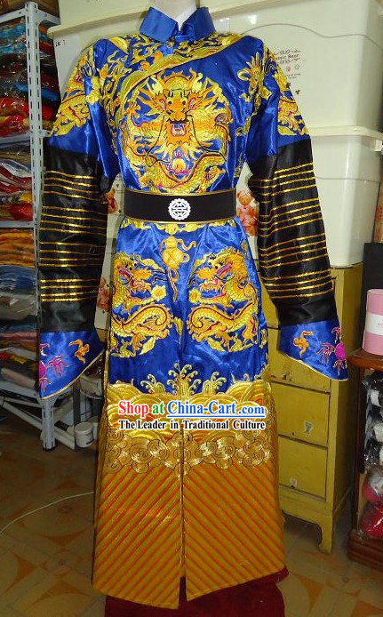 Qing Dynasty Embroidered Dragon Costumes for Prince