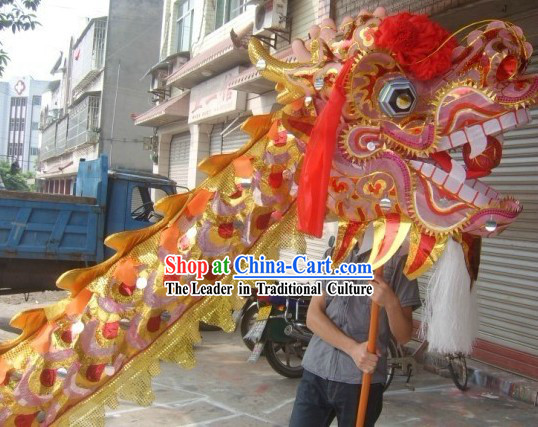 Golden Beijing Olympic Games Dragon Dance Costume Complete Set