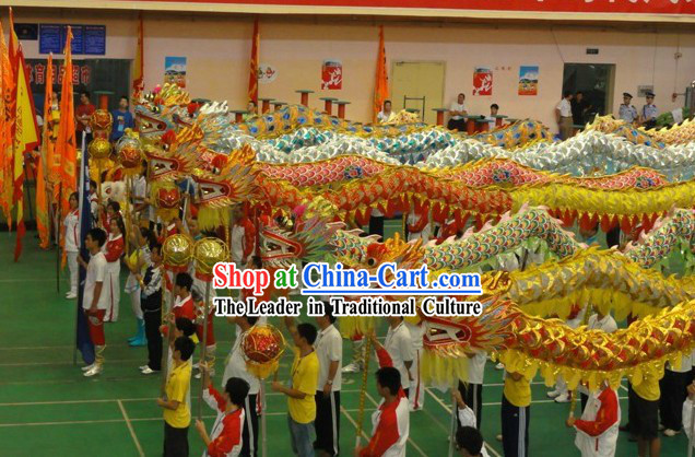 Chinese Classic Dragon Dance Costumes Eight Sets