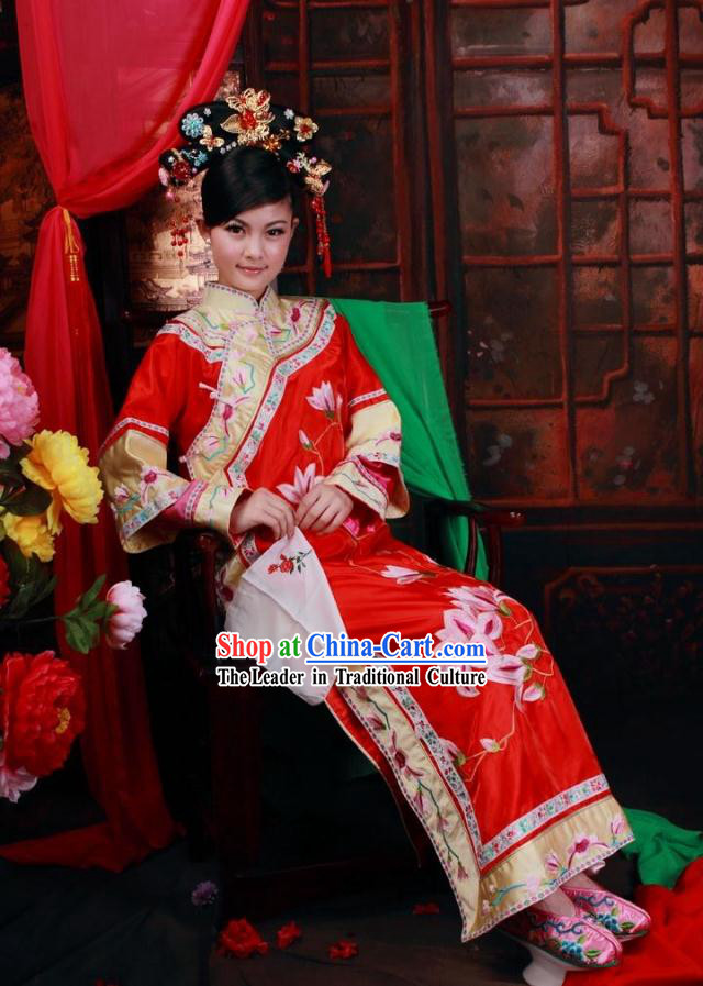 Chinese Classical Big Family Embroidered Lady Clothes