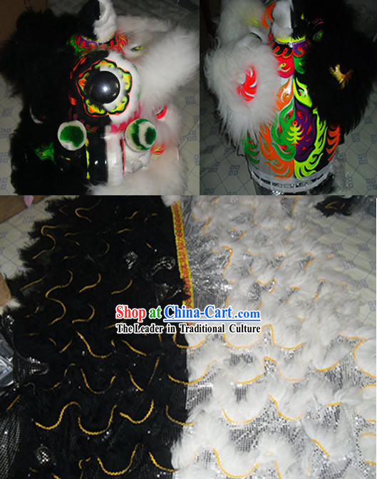 Unique Supreme Two Colors Lion Dance Costume Complete Set