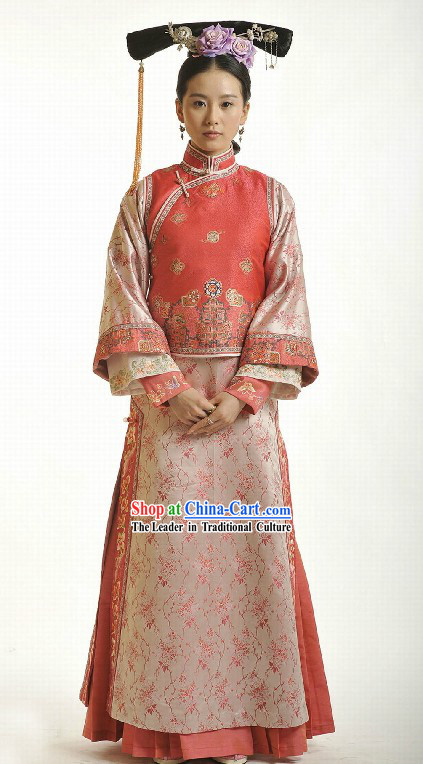 Qing Dynasty Princess Clothing Complete Set for Women