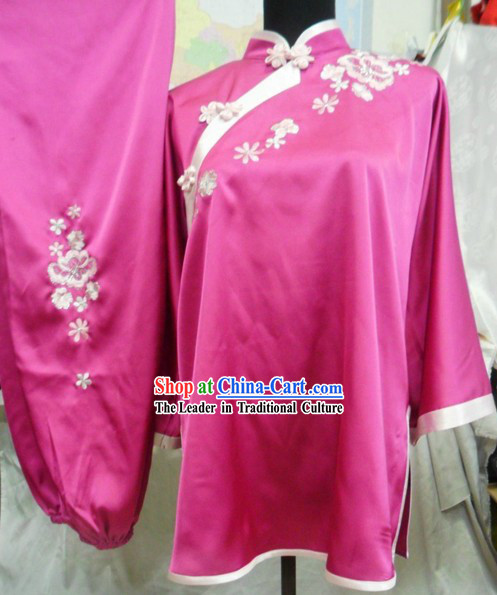 Stunning Mandarin Silk Kung Fu Dress for Women