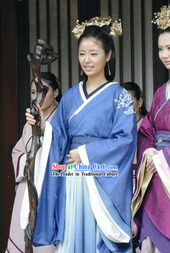 Ancient China Han Dynasty Women Clothing and Headpieces