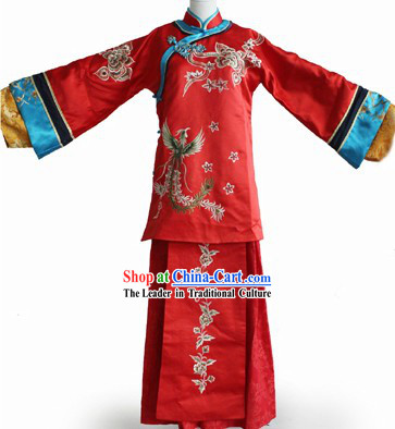 Chinese Classic Wedding Phoenix Clothes Complete Set