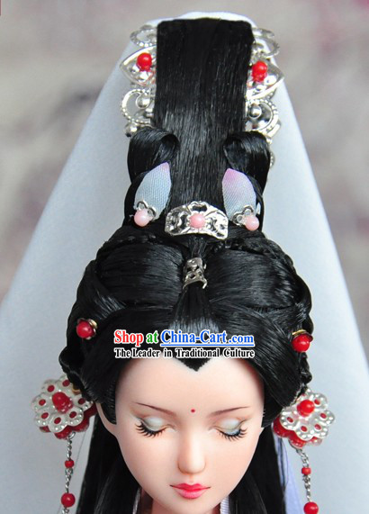 Ancient Chinese Palace Queen Headpieces and Wig