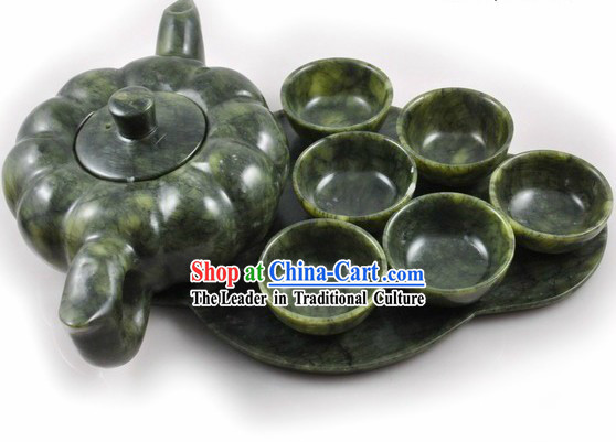 Chinese Classic Jade Stone Teapot