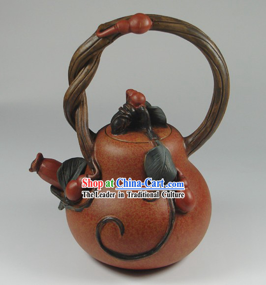 Classical Chinese Hulu Shape Zisha Teapot