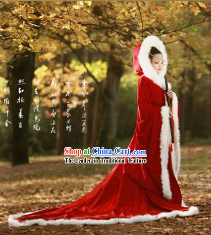 Ancient Chinese Costume Han Dynasty Period Wang Zhaojun Shawl Costumes for Women