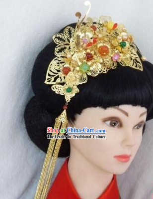 Traditional Chinese Wedding Headpiece for Brides