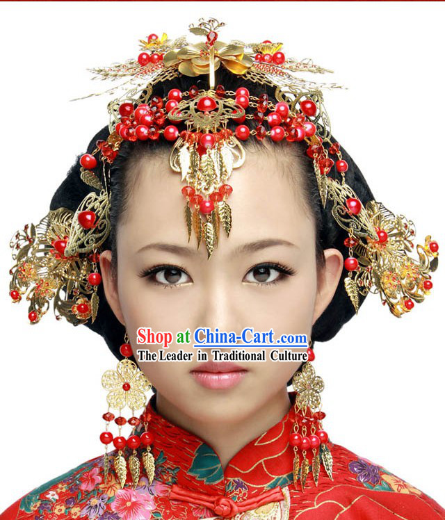 Traditional Chinese Wedding Hair Accessories Set