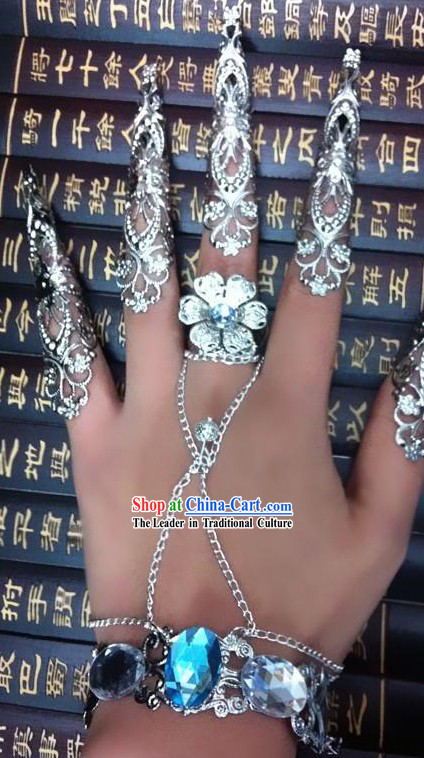 Traditional Chinese Empress Hand and Finger Nails Decoration Accessories