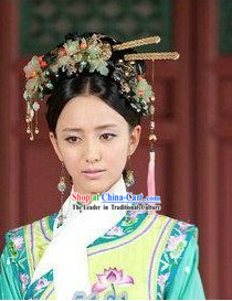 Ancient Chinese Qing Palace Princess Hair Accessories Complete Set