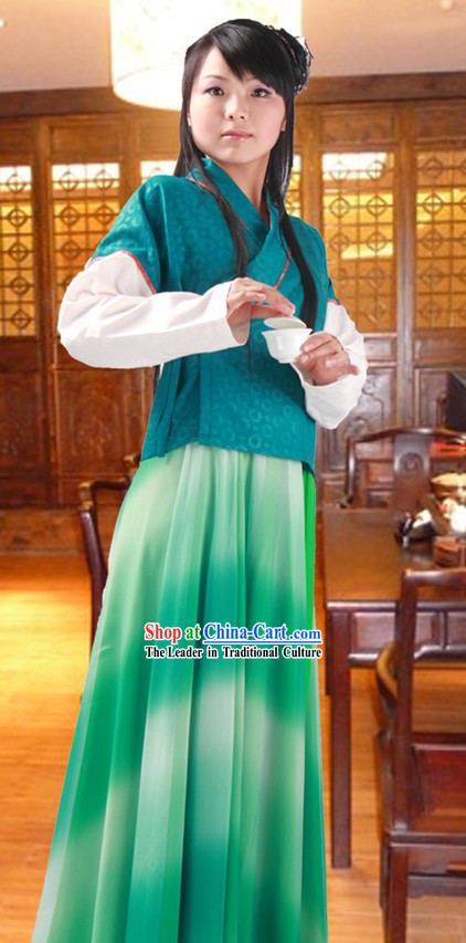 Ancient Chinese Tea Ceremony Costume for Women