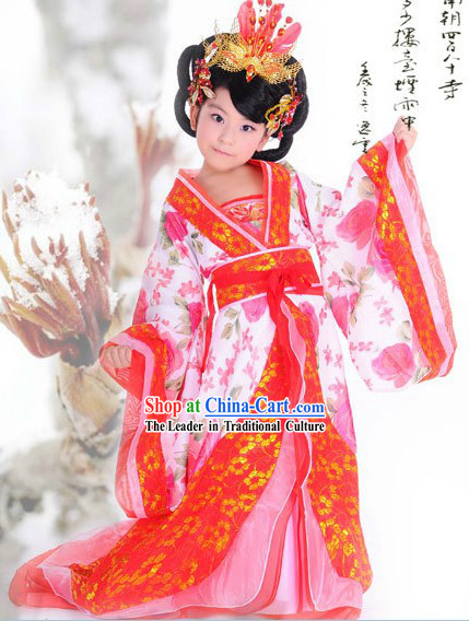 Ancient Chinese Hanfu Guzhuang Clothing for Children