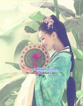 Green Han Dynasty Imperial Palace Beauty Hanfu Outfit for Women