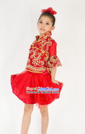 Traditional Chinese Red Mandarin Costumes for Women