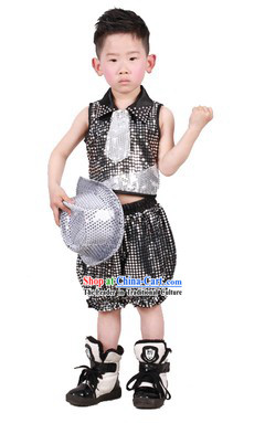 Stage Performance Cool Modern Dance Costume for Kids