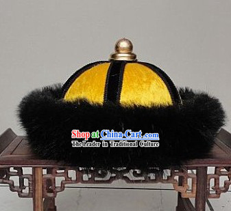 Ancient Chinese Qing Dynasty Imperial Palace Prince Hat for Men