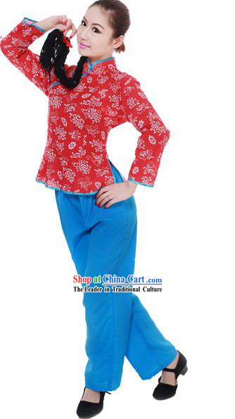 Traditional Chinese Folk Dance Costumes for Women