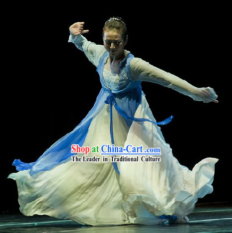 Chinese Classical Dance Costumes Complete Set for Women