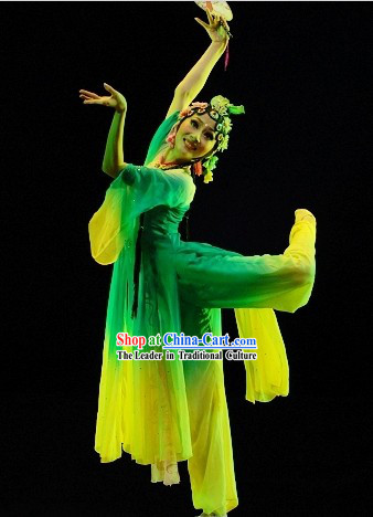 Ancient Chinese Classical Dance Suit Complete Set for Women