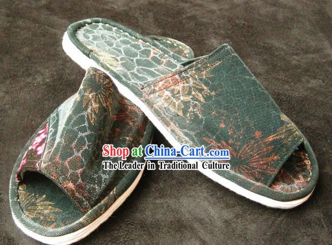 All Handmade Chinese Thick Sole Cotton Slippers